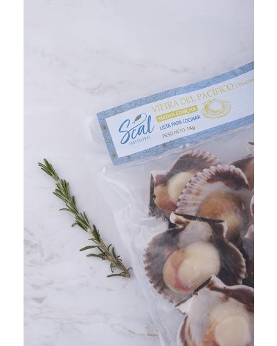 Vieira del Pacífico media concha 20/30ppk