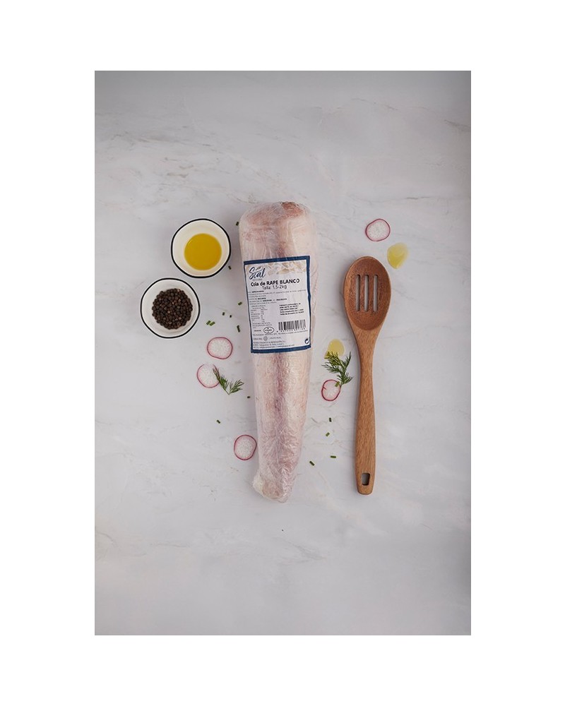 Cola de rape congelada A BORDO sin piel 0,8-1,2kg