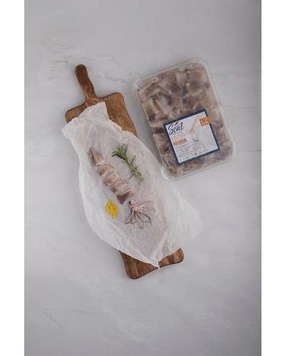 Calamar patagónico troceado con piel