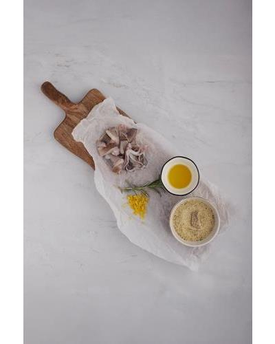 Calamar patagónico troceado con piel