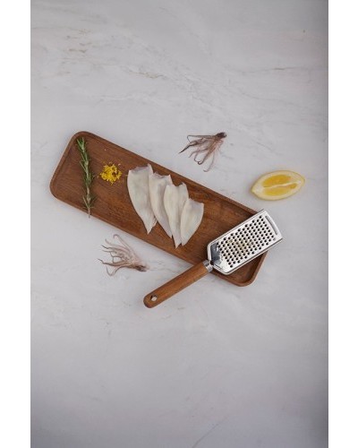 Calamar patagónico limpio sin piel